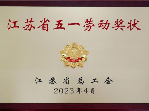 凯时尊龙官网网址电气集团荣获“江苏省五一劳动奖状”