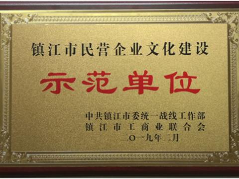 凯时尊龙官网网址电气集团被认定为全市首批“镇江市民营企业文化建设树模单位”